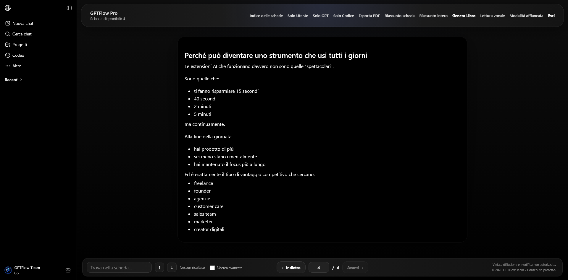 Esporta PDF GPTFlow